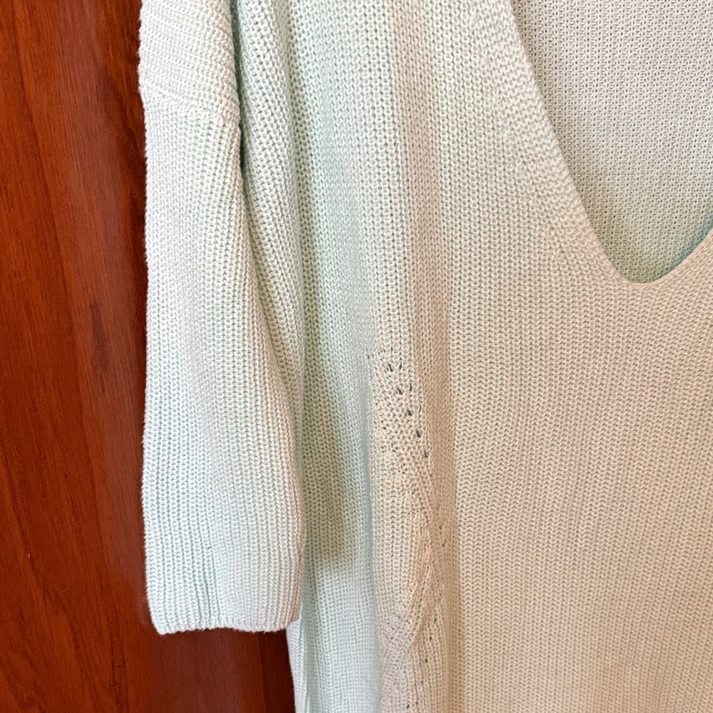Express Soft Blue Knit Top - Picture 5 of 5